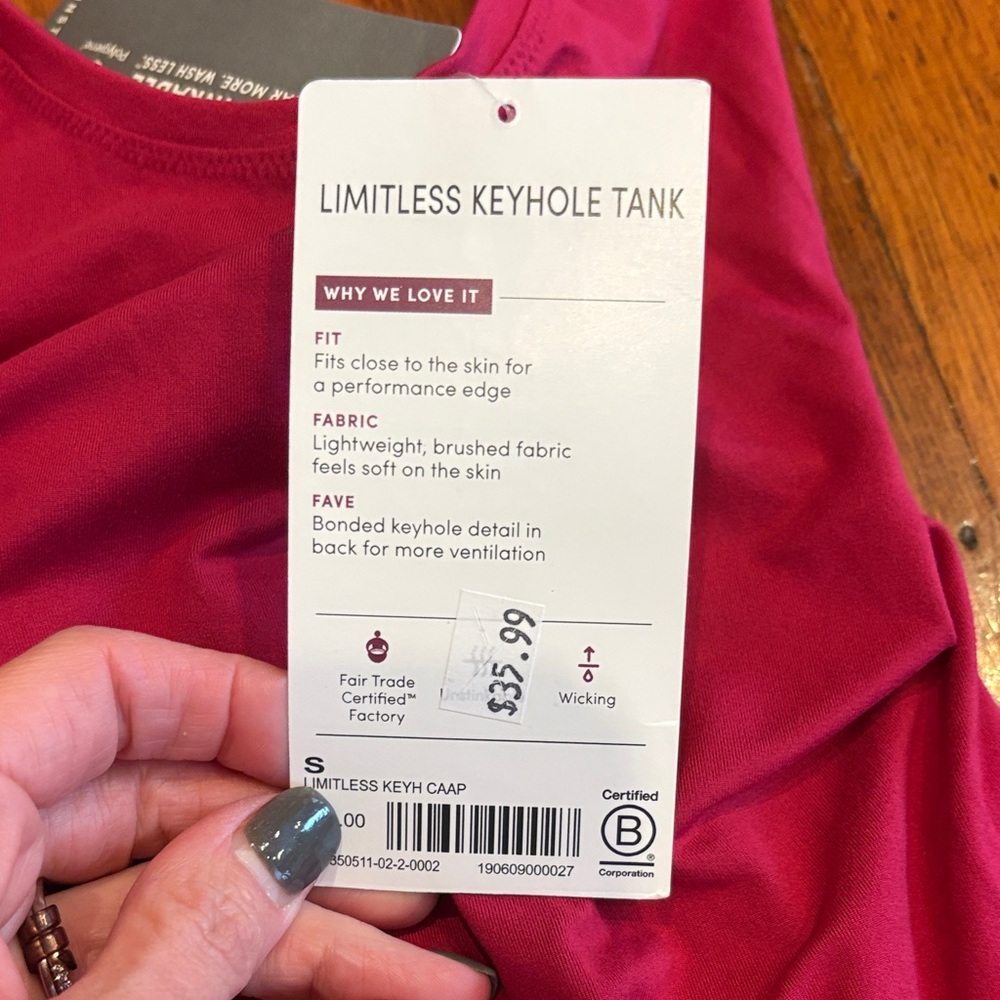 Athleta Fuchsia Racerback Tank - Picture 2 of 2